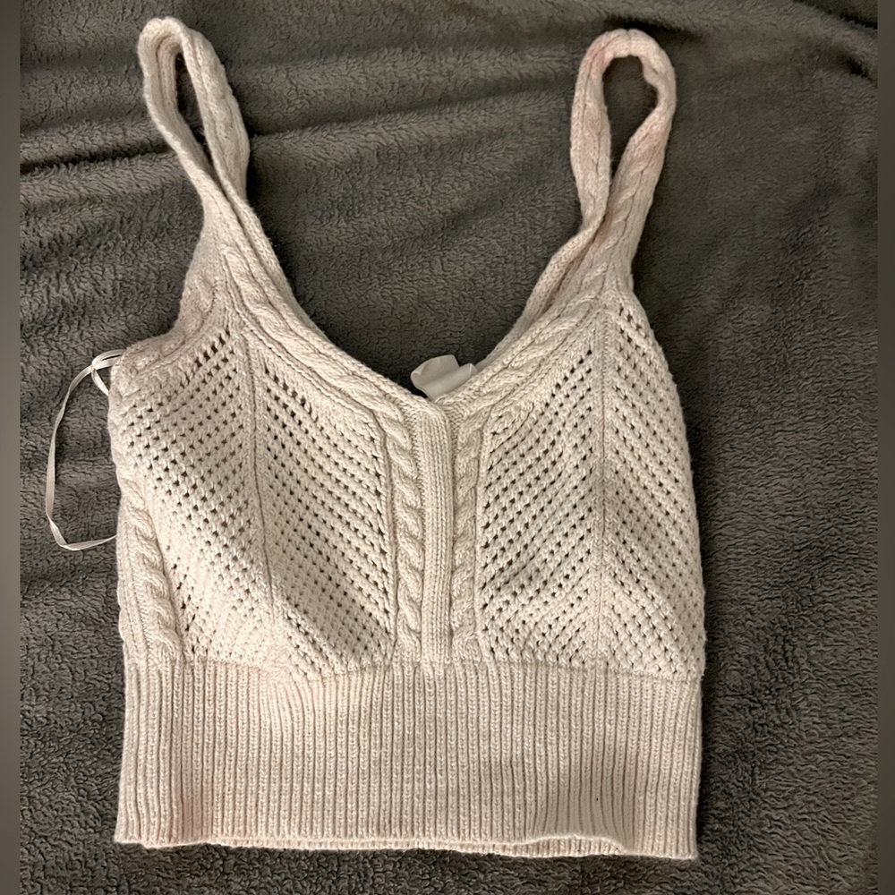 Knit crop top